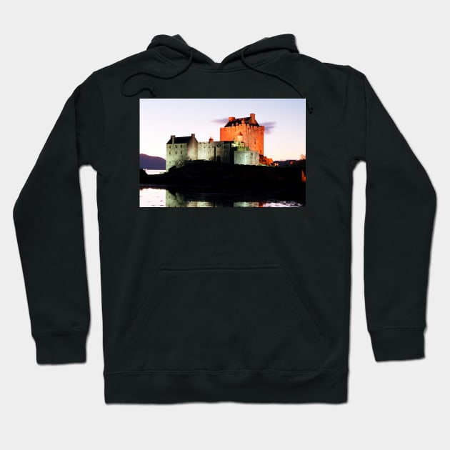 Eilean Donan Castle  at night , the Highlands ,  Scotland Hoodie by goldyart